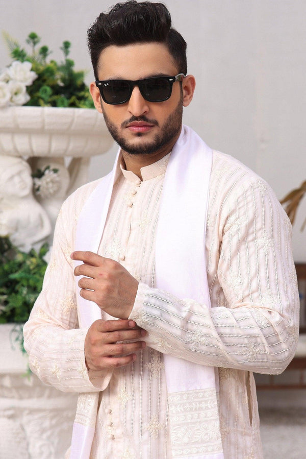 Embroidered Kurta and Pajama - ZB 1031 - Zeshan Bariwala