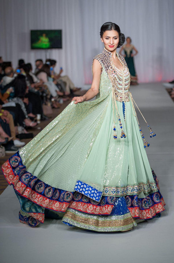 Embroidered ZB 1097 - Zeshan Bariwala